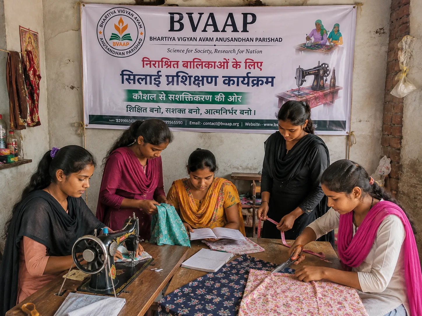 Skill Development Initiative – Sewing Training for Underprivileged Girls